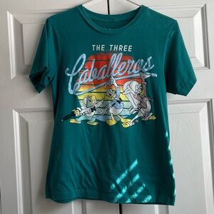 Disney Teal Shirt The Three Caballeros